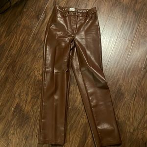 Aritiza leather leather pants